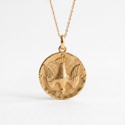 Médaille Saint Esprit, Or Jaune 750, 10 à 20 mm - Becker