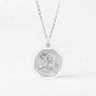 Médaille Saint Christophe, Argent, 15 mm à 22 mm - Becker