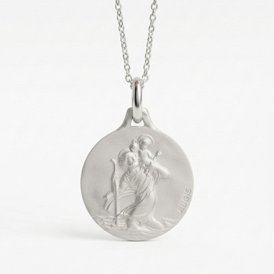 Médaille Saint Christophe, Argent 925, 18 mm - Augis