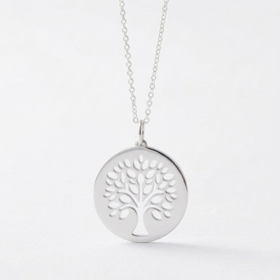 Médaille Arbre de Vie Ajouré, Argent, 20mm - Emanessence