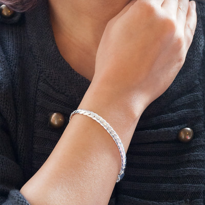Bracelet Maille Anglaise, Argent 925, 19 à 23cm - Artemis