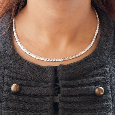 Collier Maille Anglaise, Argent 925, 45 cm - Artemis
