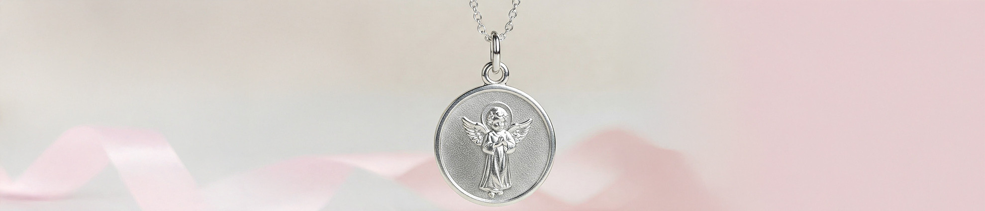 Médaille ange argent