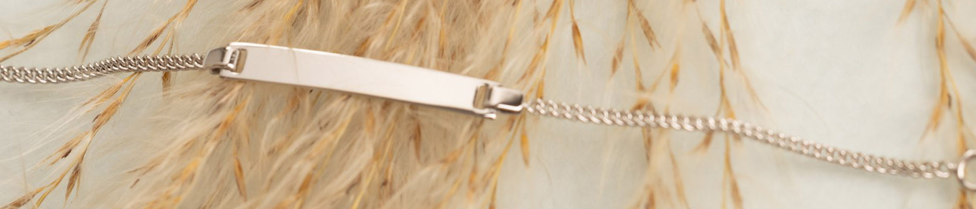 Gourmette bébé Or blanc