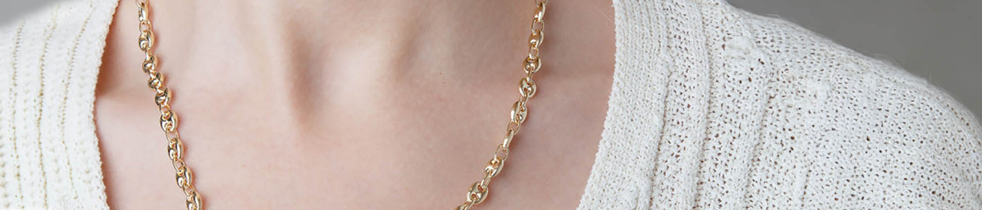 Chaine grain de café or
