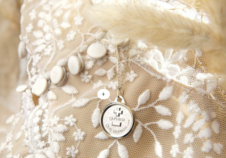 Médaille or blanc Bloc 2