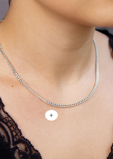 Chaine or blanc Bloc 1