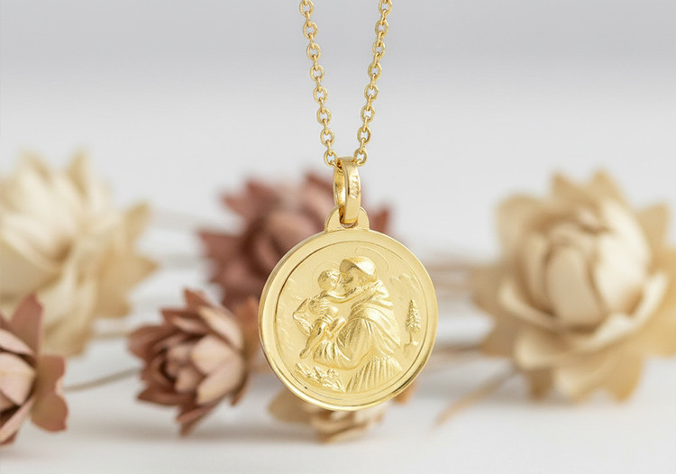 M&eacute;daille or jaune Bloc 2