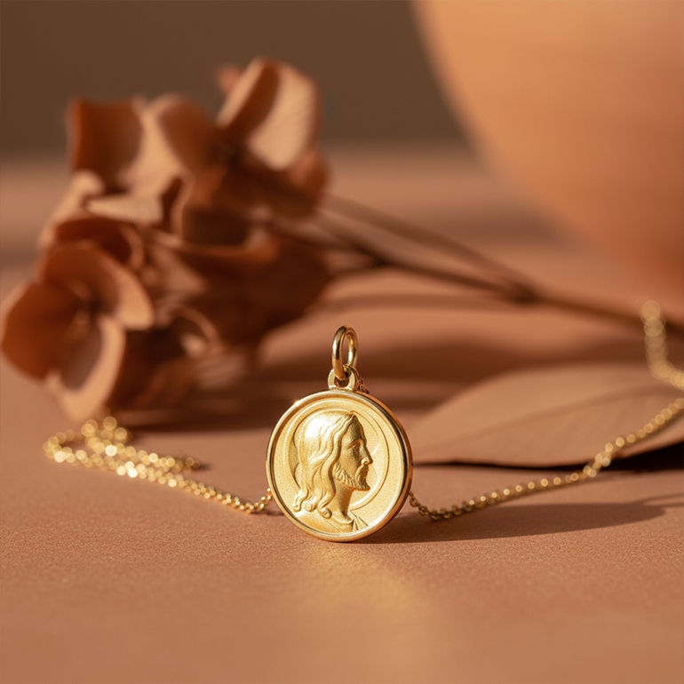 Pendentif Aigue Marine, Or blanc Aurora